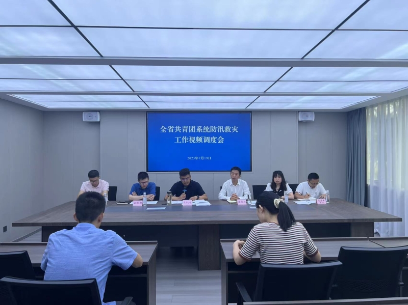 团省委召开全省共青团系统防汛救灾工作调度会